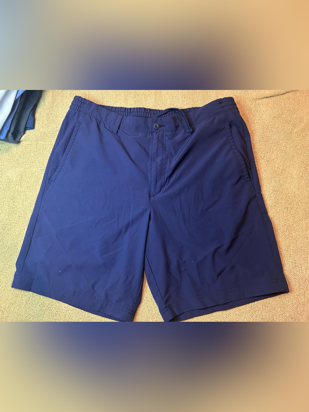 PGA Tour Men's Dark Blue Flat Front Golf Shorts